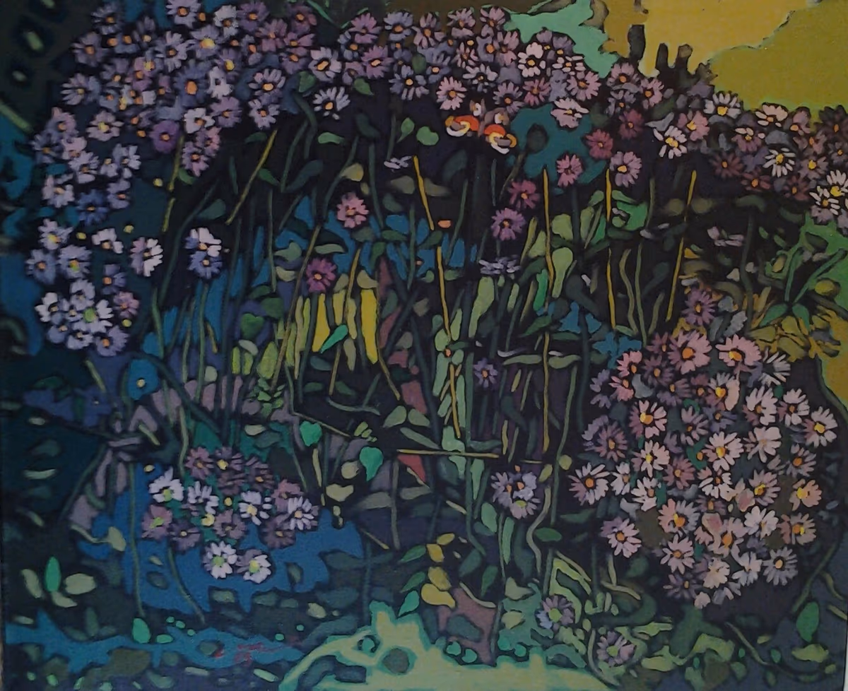 Rose bush, 1989, 60x50cm