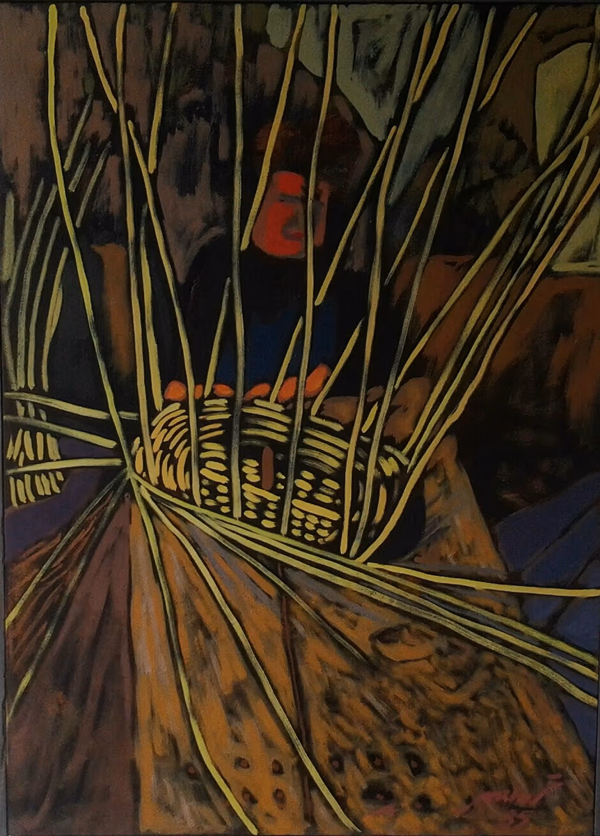Knitting, 1985, 46x63cm