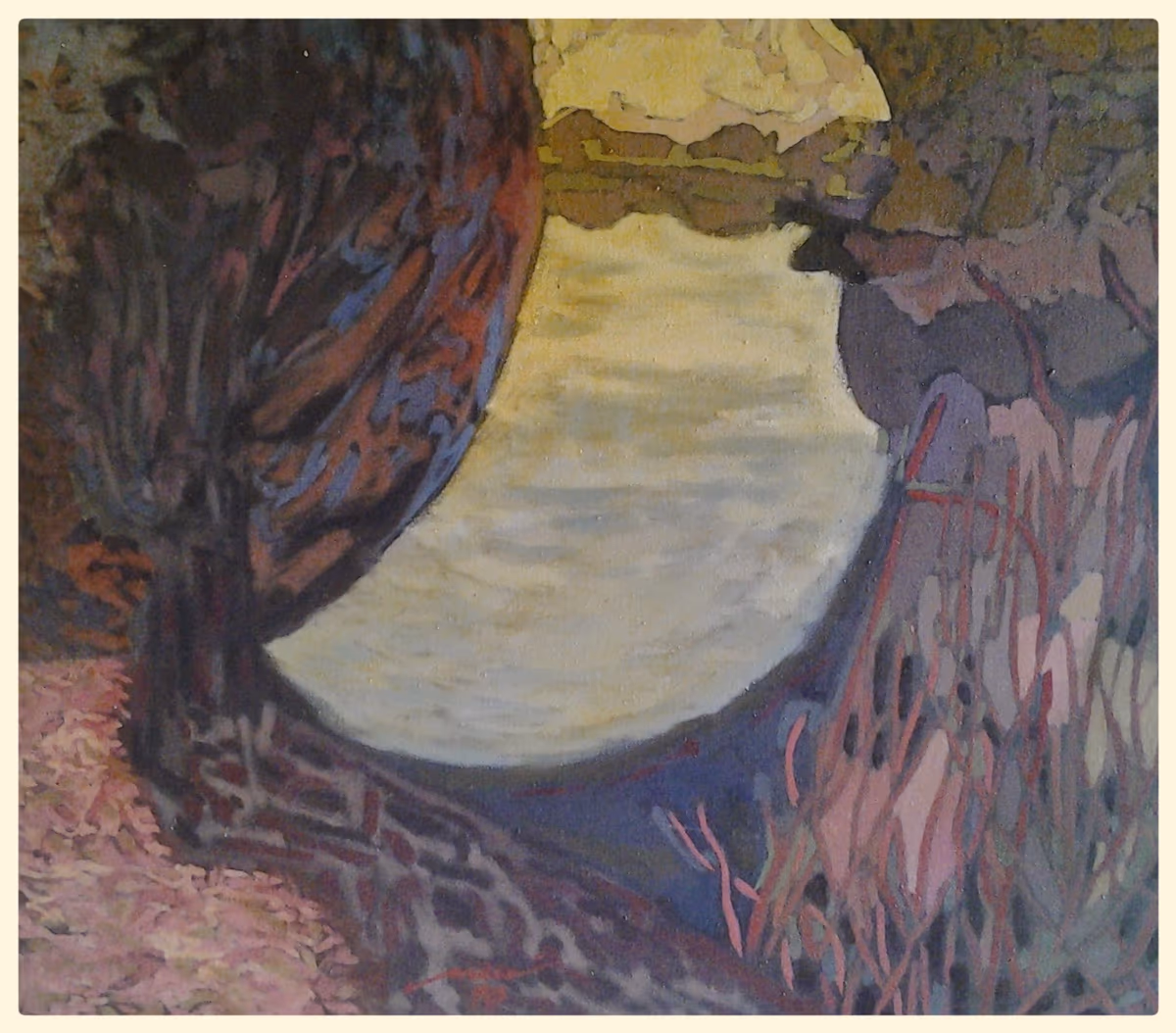 Half moon, 1990, 60x50cm