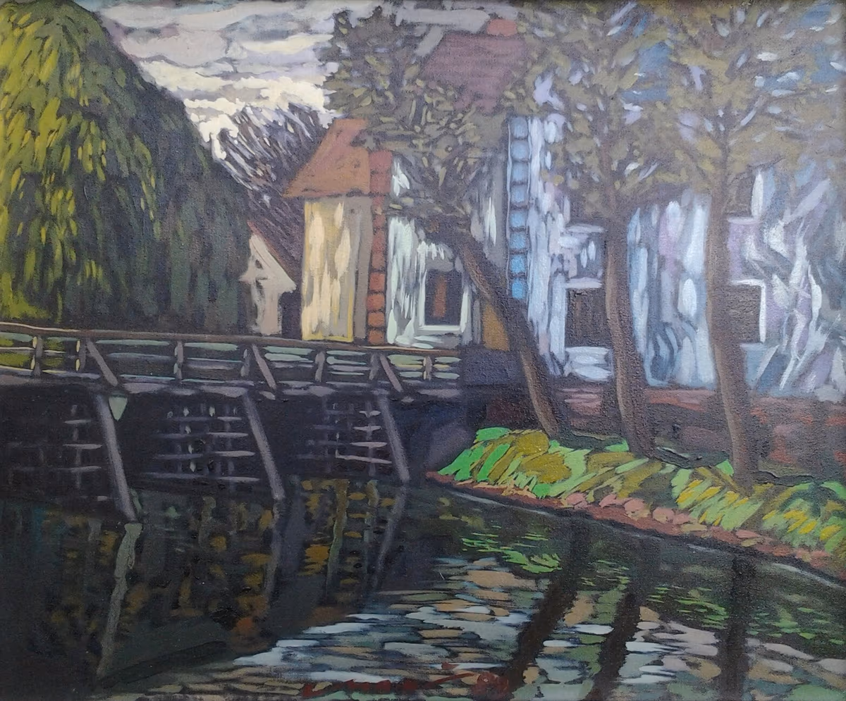 Kostanjevica in May, 1989, 60x50cm