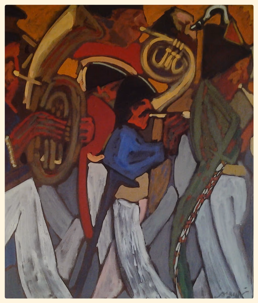 Perforcenhaus, wake, 1985, 55x65cm