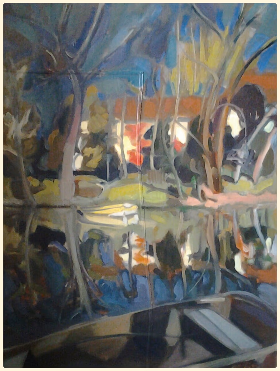 The red boat, 1983, 50x70cm