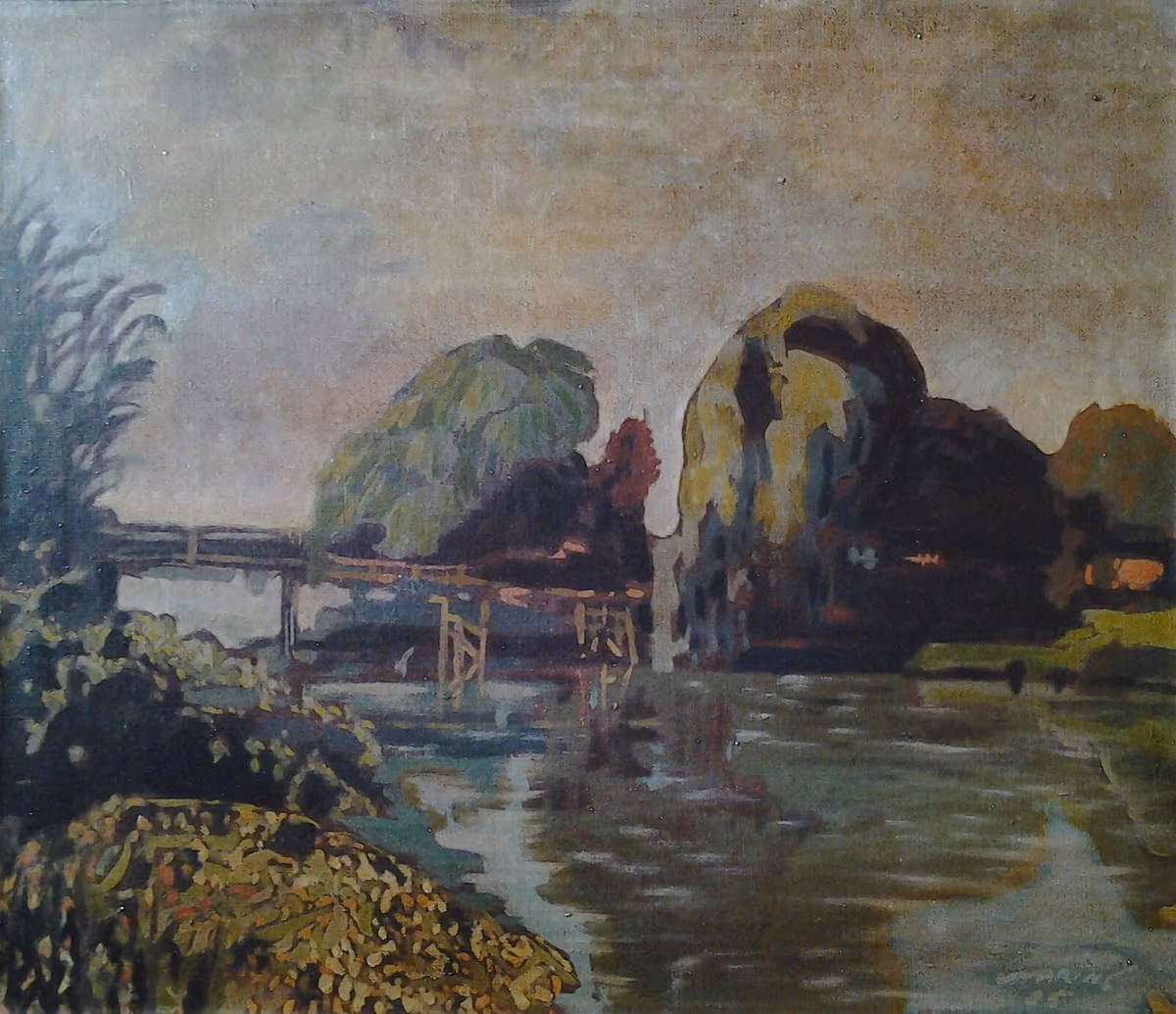 Bridge, 1990, 60x50cm