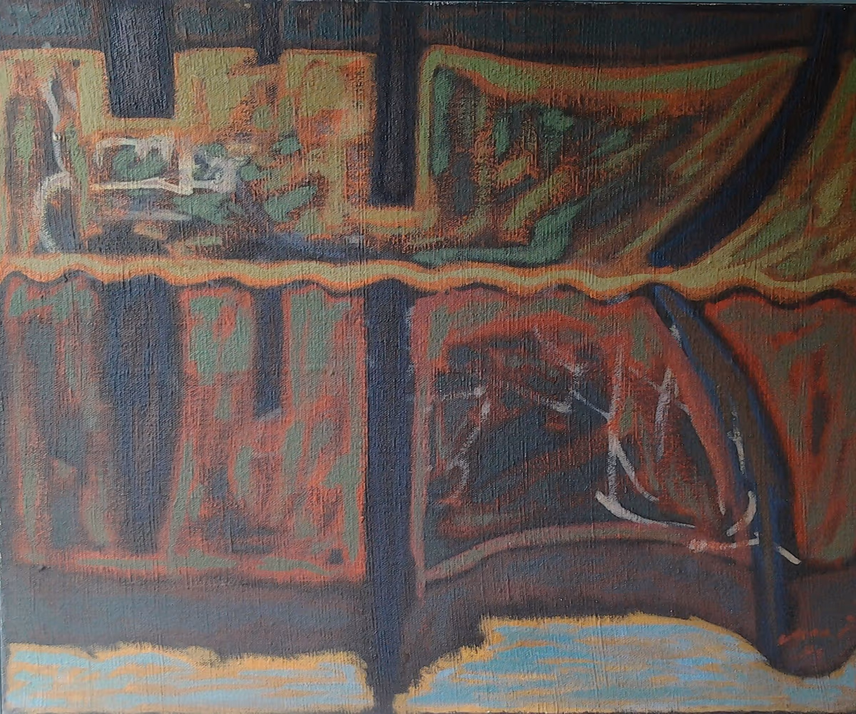 We meet in the water, 1984, 80x65cm