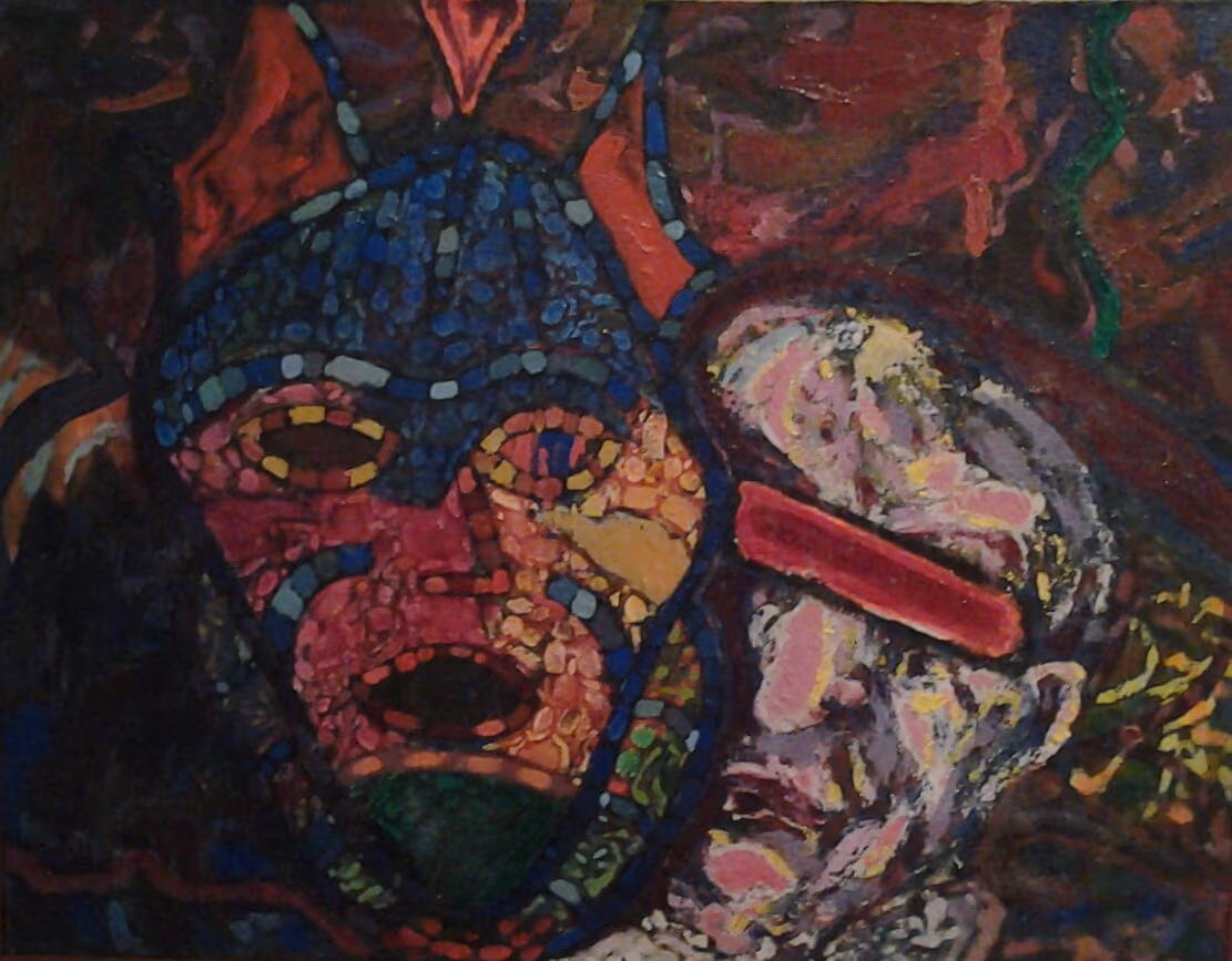 A mask for a mask, 1986, 90x70cm