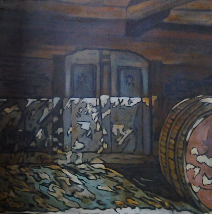 Basement, 1990, 80x80cm