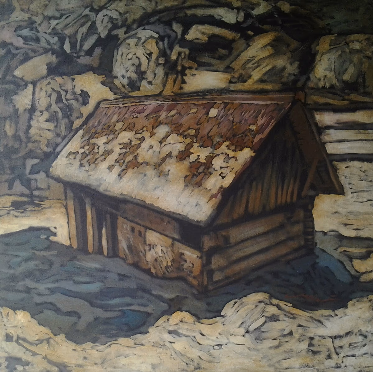 Gruden-December, 1990, 80x80cm