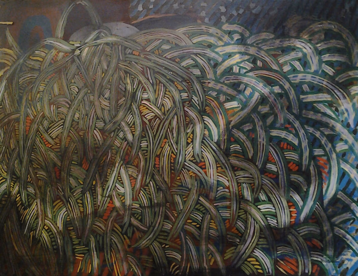 Green grass, 1978, 90x70cm