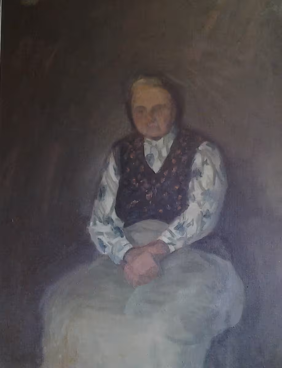 Work, grandma, 1978, 70x95cm
