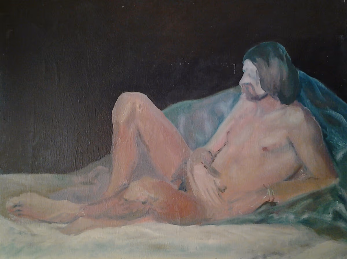 Male act, 1977, 90x70cm
