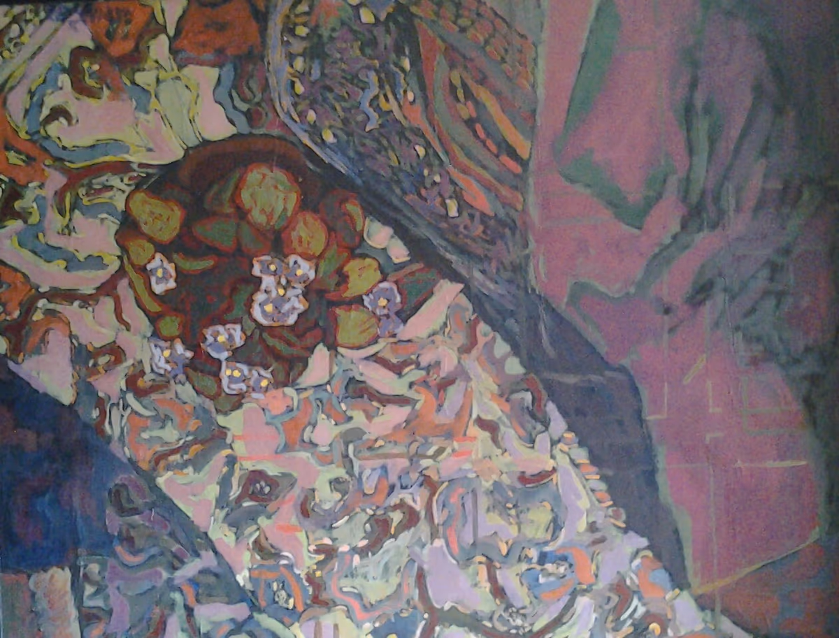 Violet flower, 1983, 100x85cm