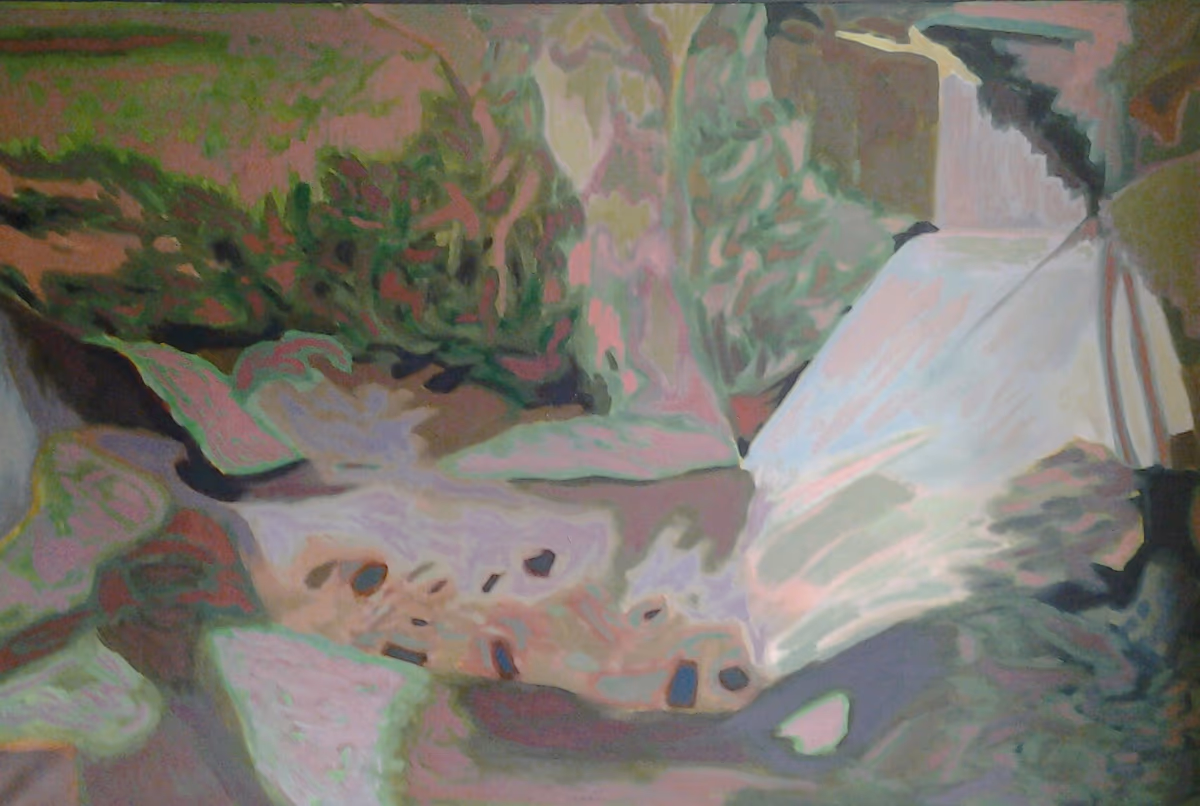 Trace of water, 1984, 120x80cm