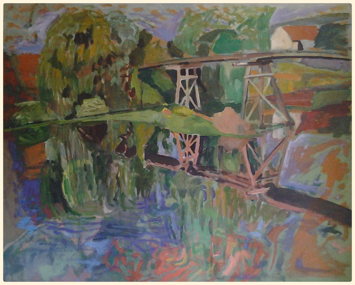 Tertiary bridge, 1983, 104x83cm