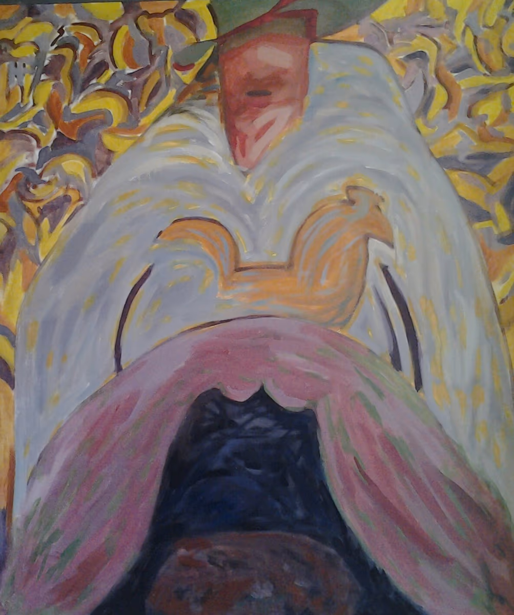 A birder, 1985, 83x97cm