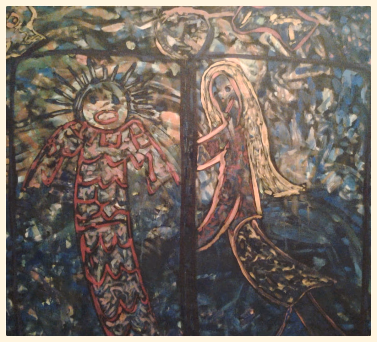 Venetian night - wedding, 1986, 130x130cm