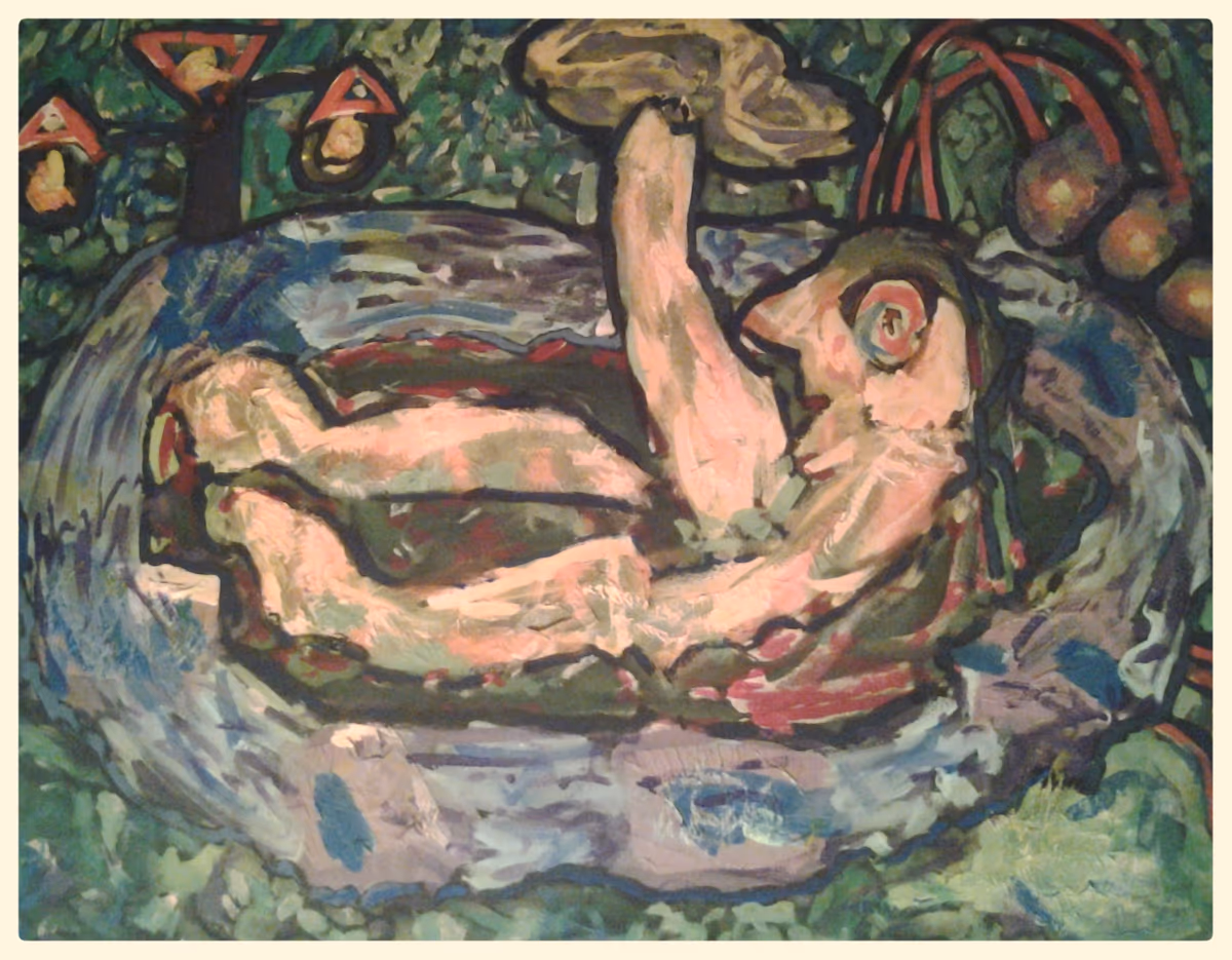Venetian night - Bathing, 1986, 130x110cm