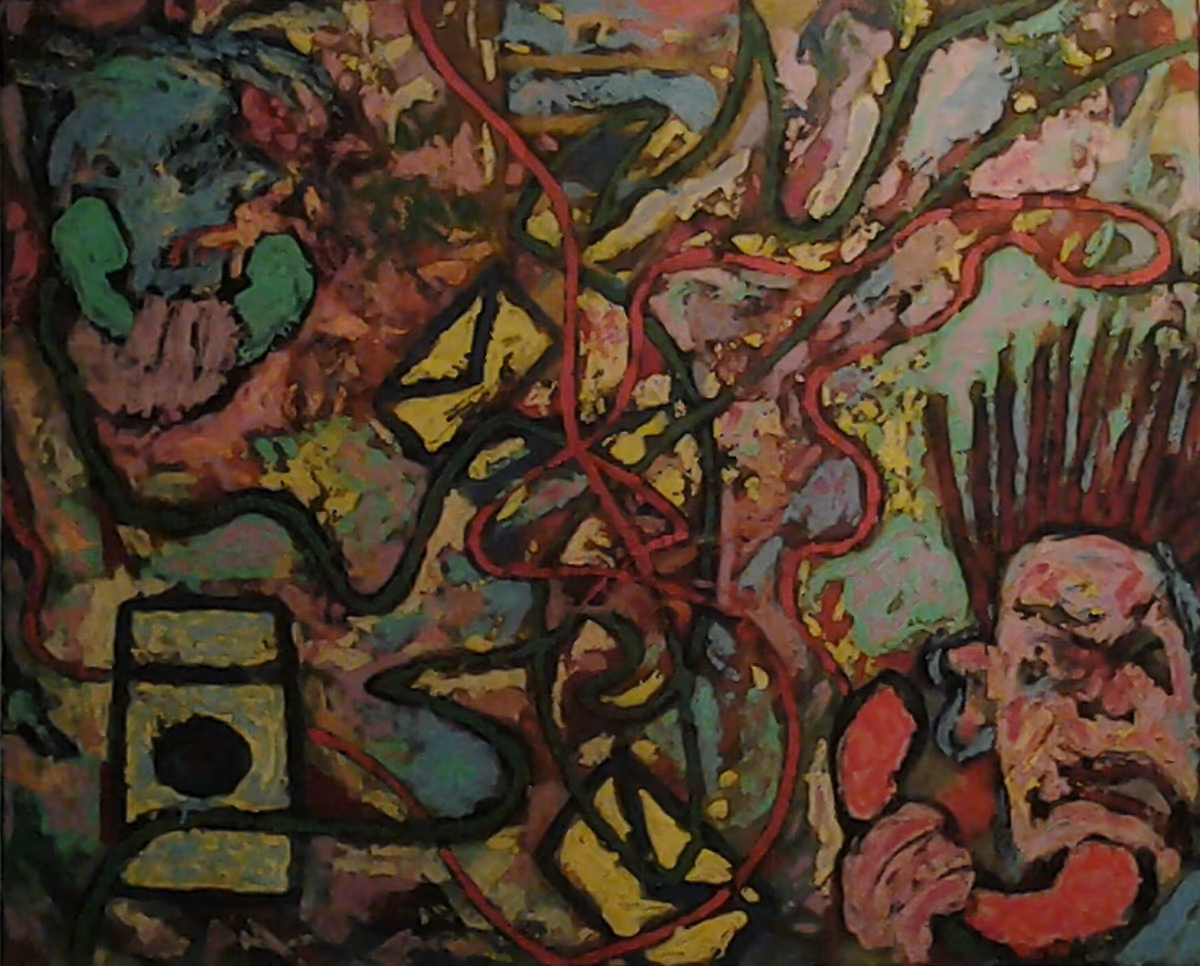Perforcenhaus - phone, 1986, 132x117cm