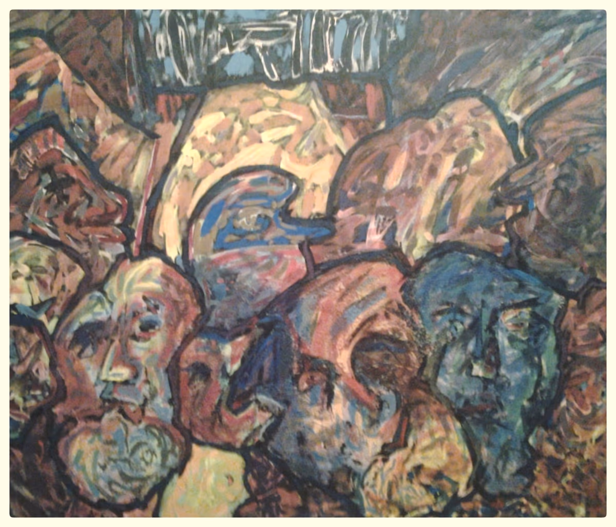 Two funerals, 1986, 137x119cm