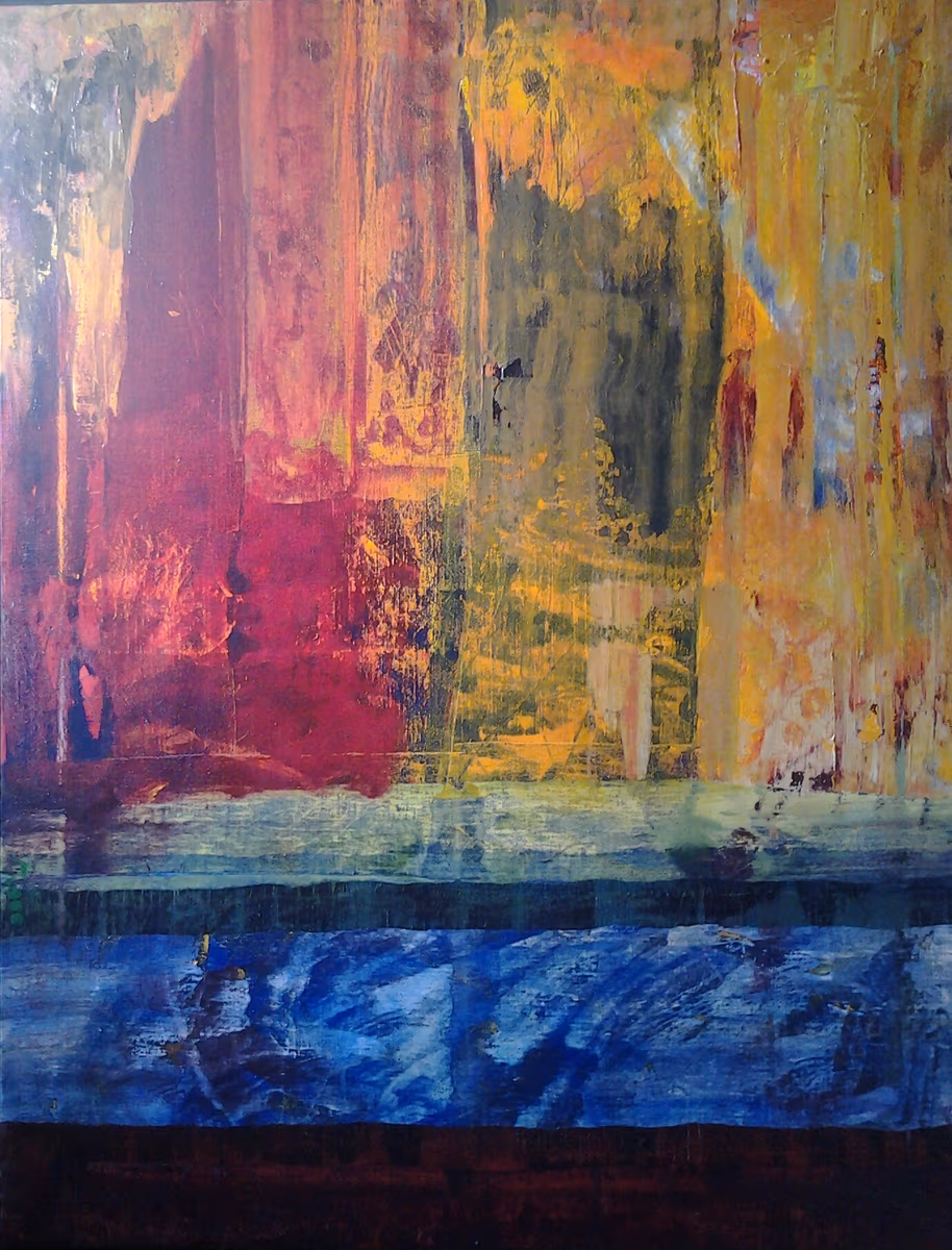 The river is singing, 2000, 100x130cm