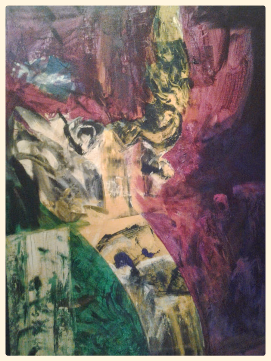 Trapped bull, 1996, 100x130cm