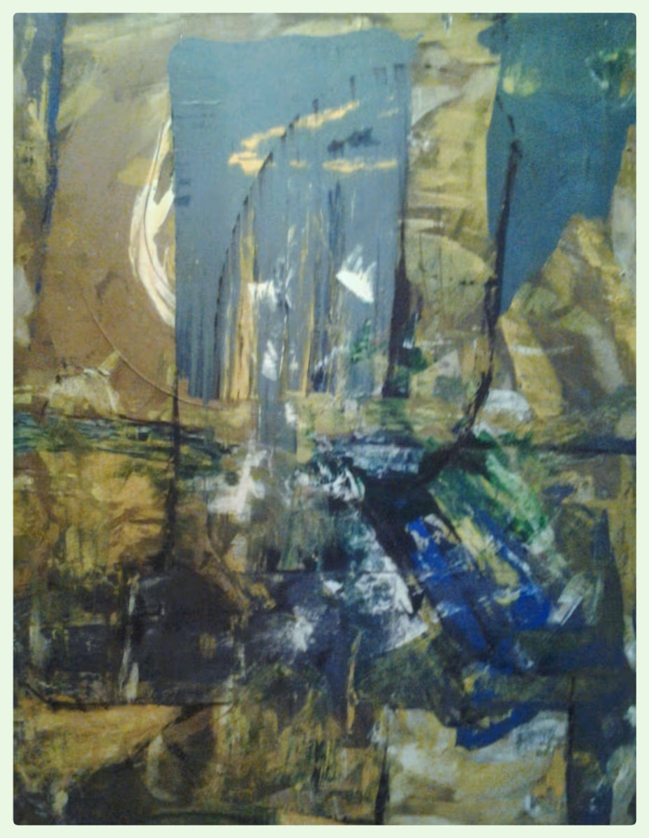 Green cross, 1994, 100x130cm