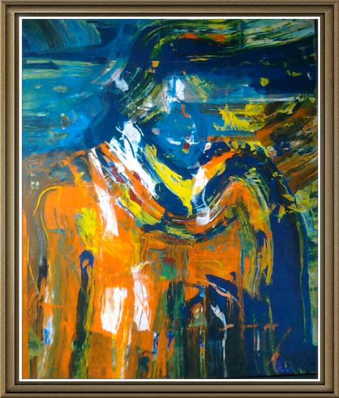 The flood man, 2007, 100x120cm