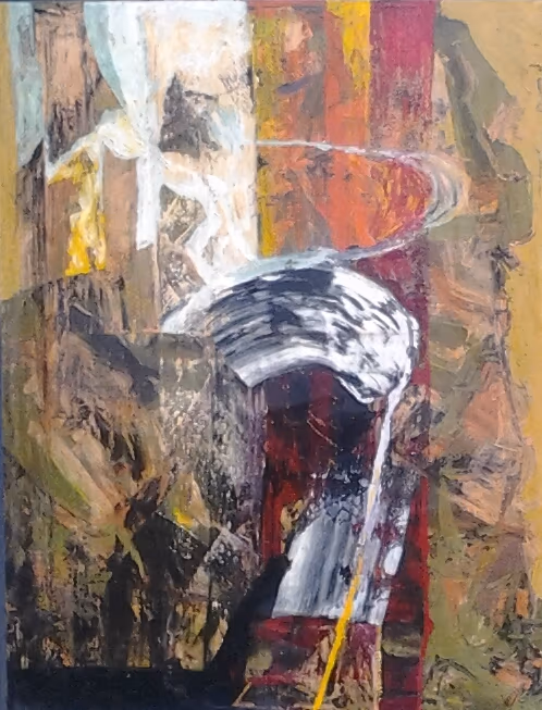 Water was created from stone, 1996, 100x130cm