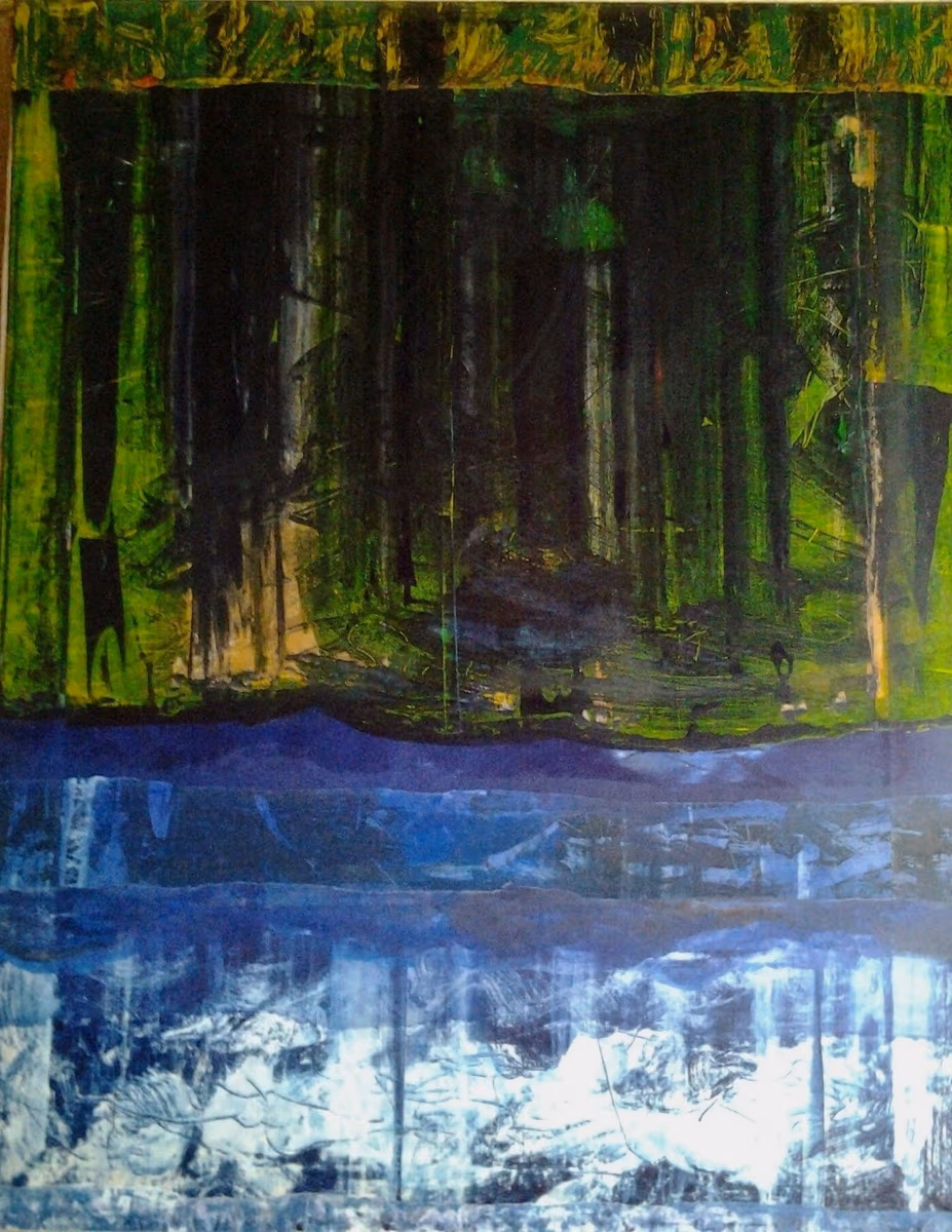 A proud hunter, 1998, 90x115cm