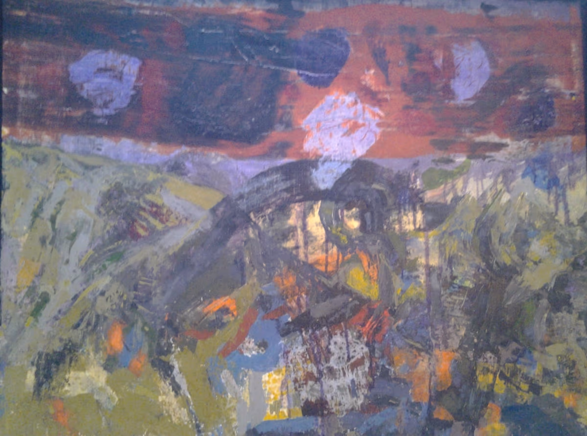 Three suns, 1997, 100x80cm