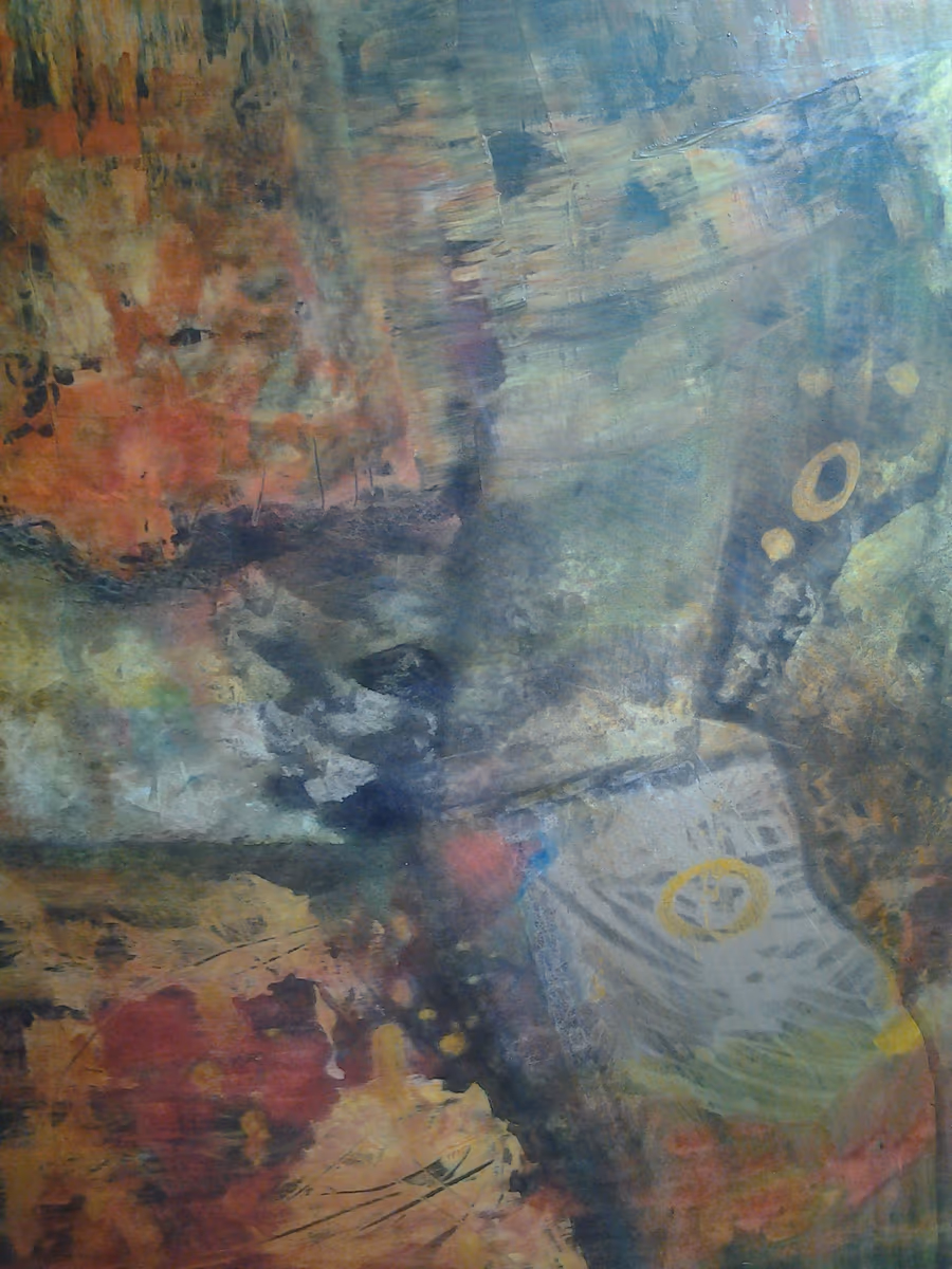 Fire in the head, 1995, 80x100cm