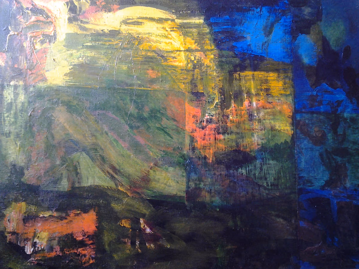 Writing, 1995, 100x80cm