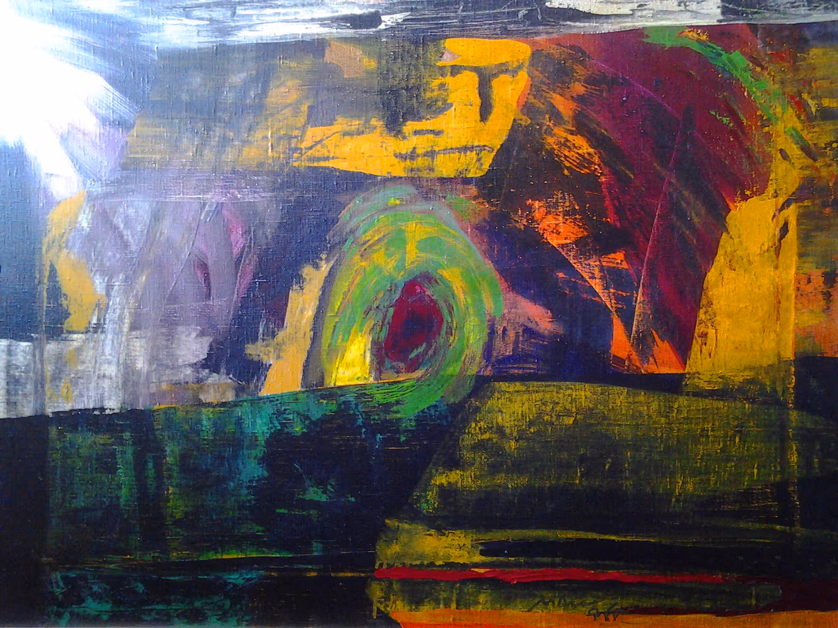 Green bush, 1996, 100x80cm