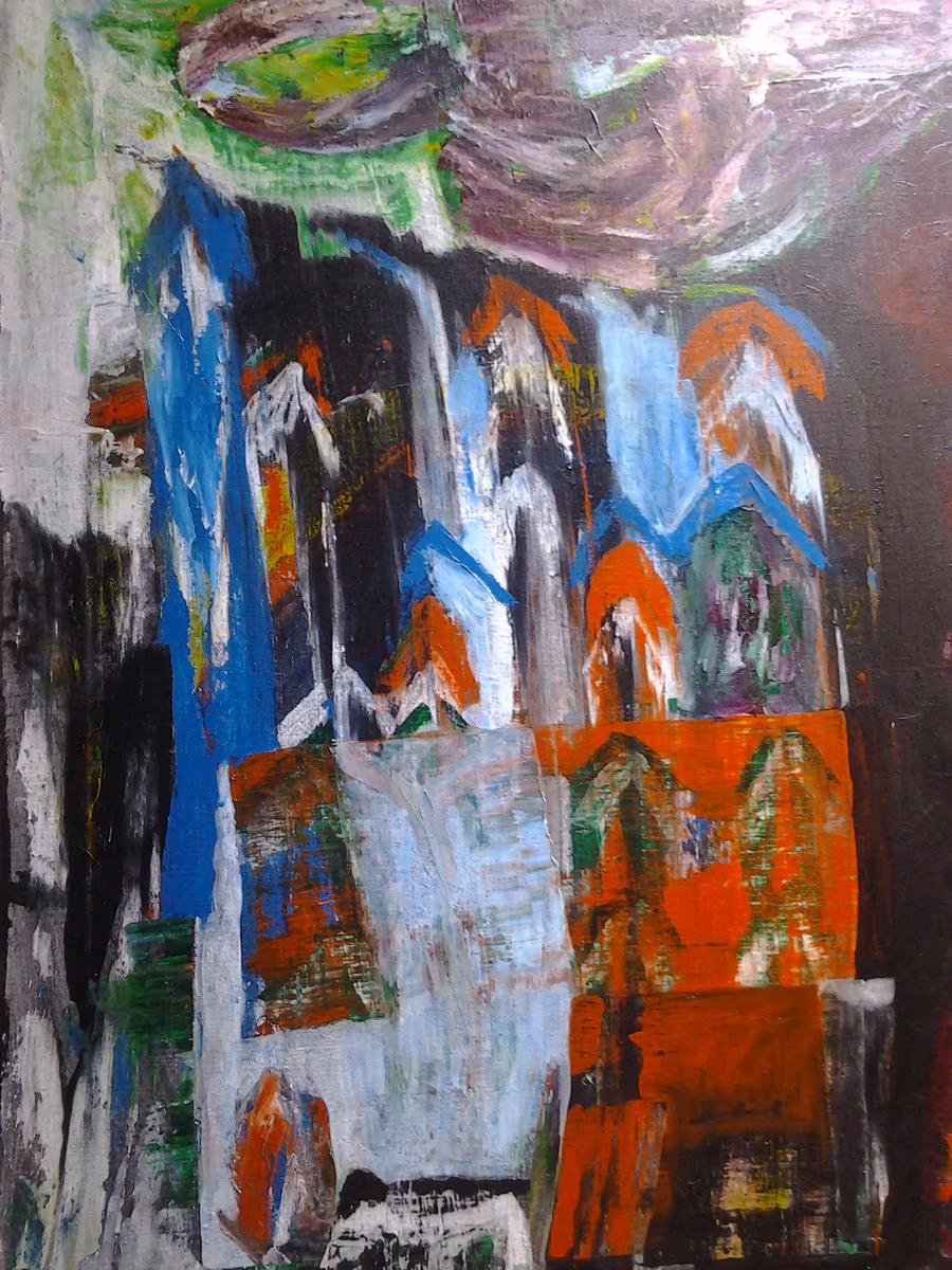 Wine cathedrals, 1996, 80x100cm
