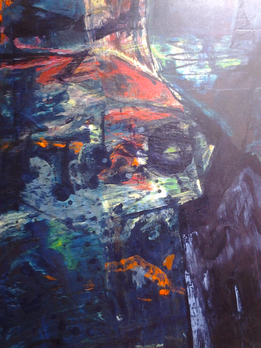 Black night, 2000, 80x100cm