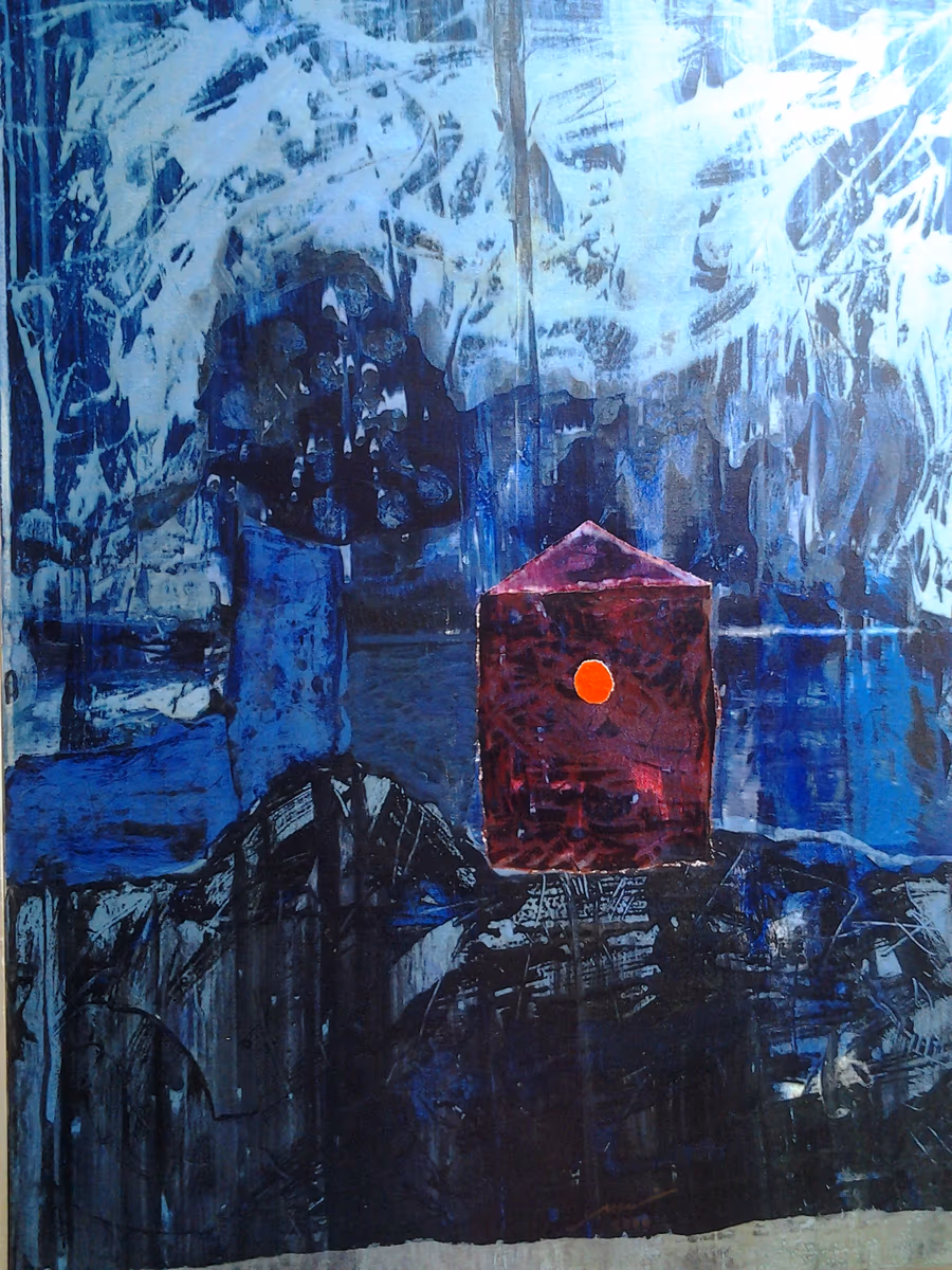 Silver night, 2000, 80x100cm