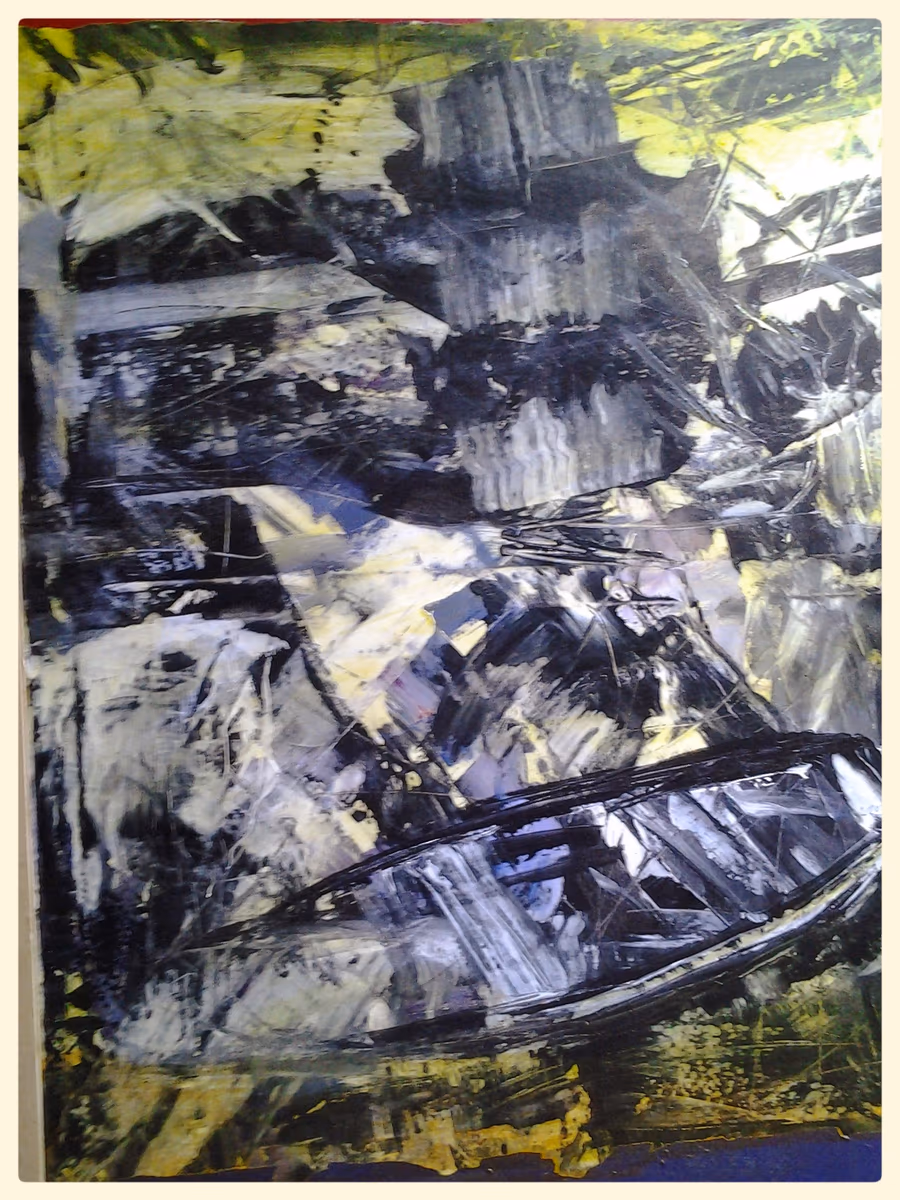 A boat, 2003, 80x100cm