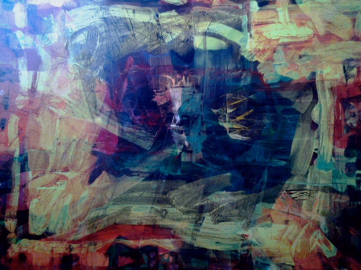 Red angels light the fire of love, 2010, 100x80cm