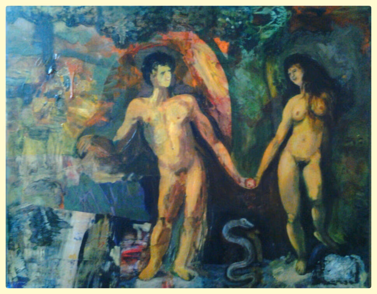Adam and Eve, 1999, 100x80cm