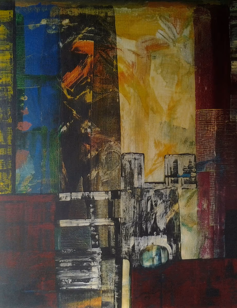 The mirror of time, 1994, 80x100cm
