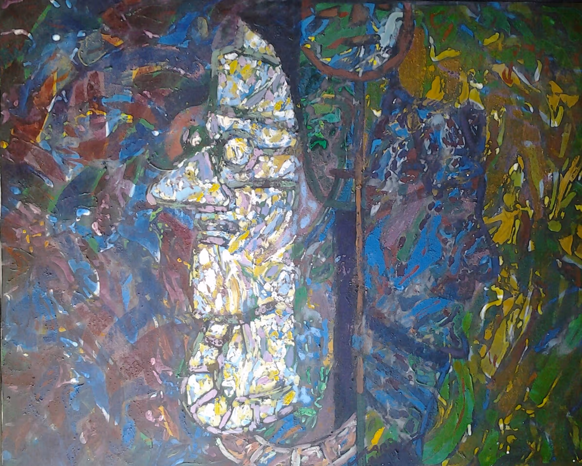 Harvesting people, 1986, 100x80cm