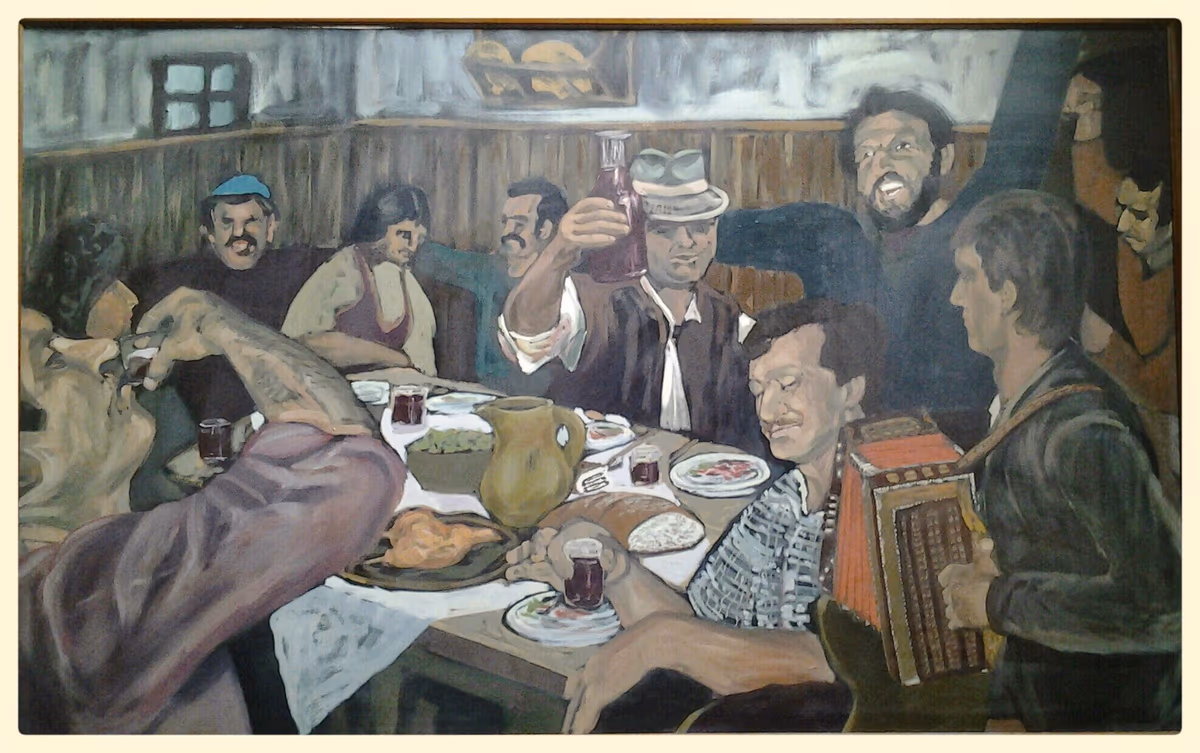 Martinovanje, 1985, 100x80cm