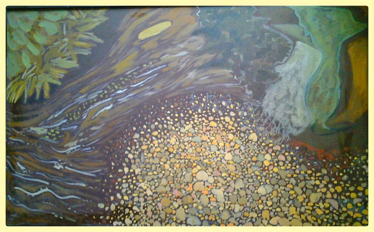The stone rolled away from the heart, 1984, 130x80cm