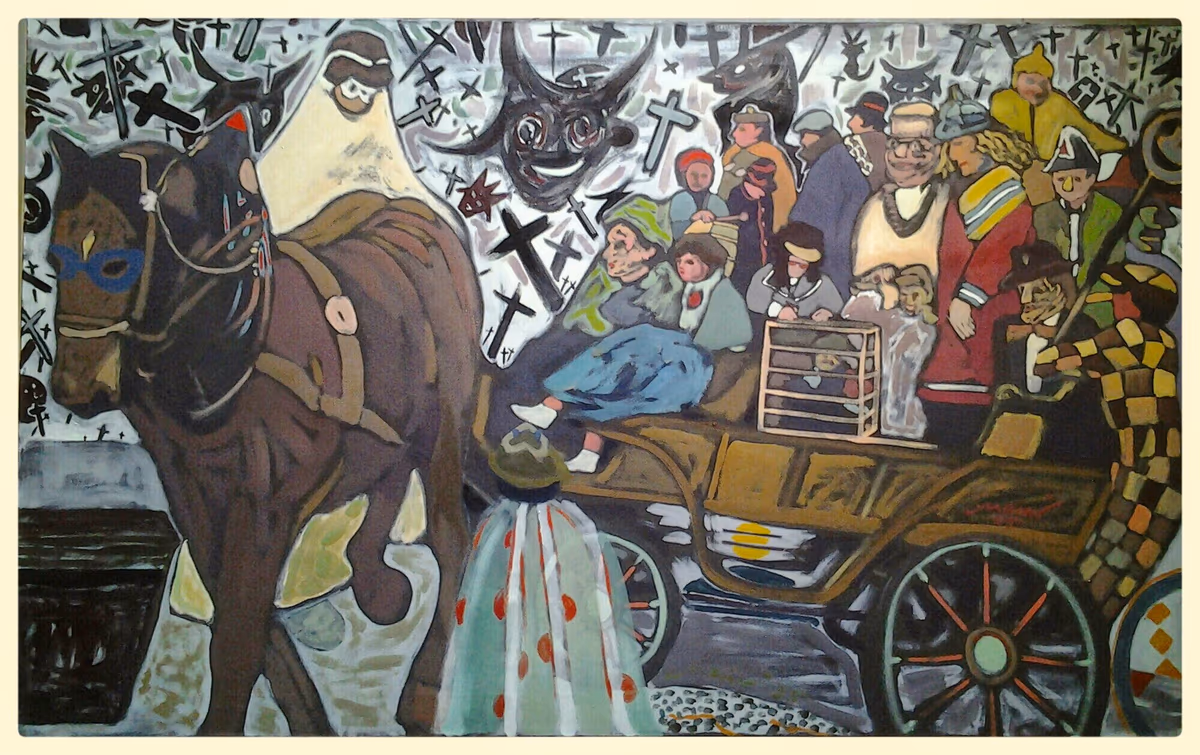 Hearse, 1985, 100x80cm