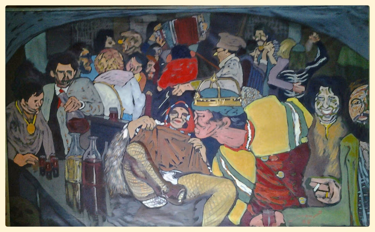 The seventh, 1985, 130x80cm