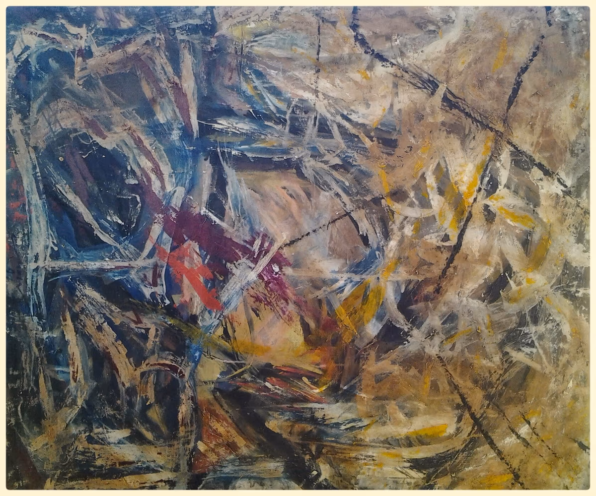 A red stain, 1991, 130x110cm