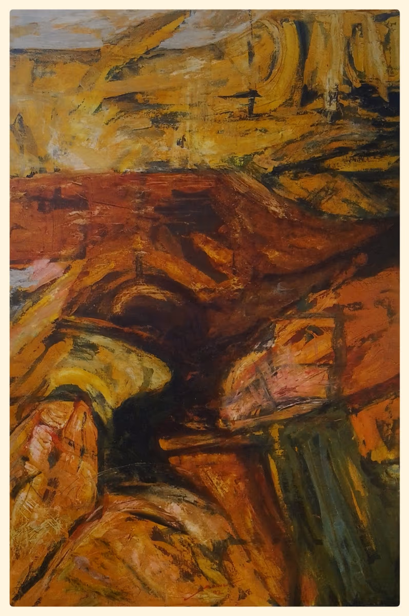 On the cross, 1992, 90x130cm