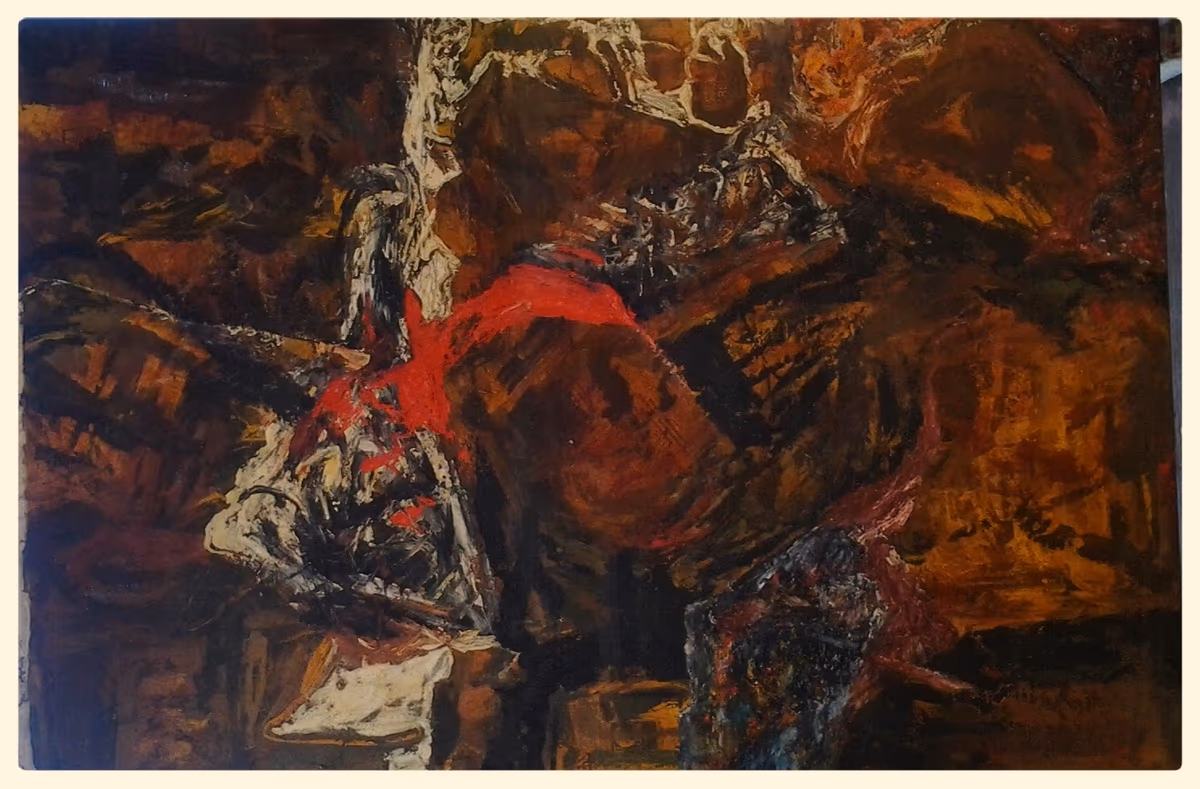 Street actor, 1992, 130x90cm