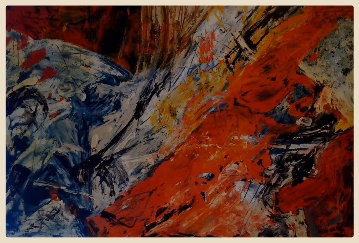 Laid down, 1992, 130x90cm