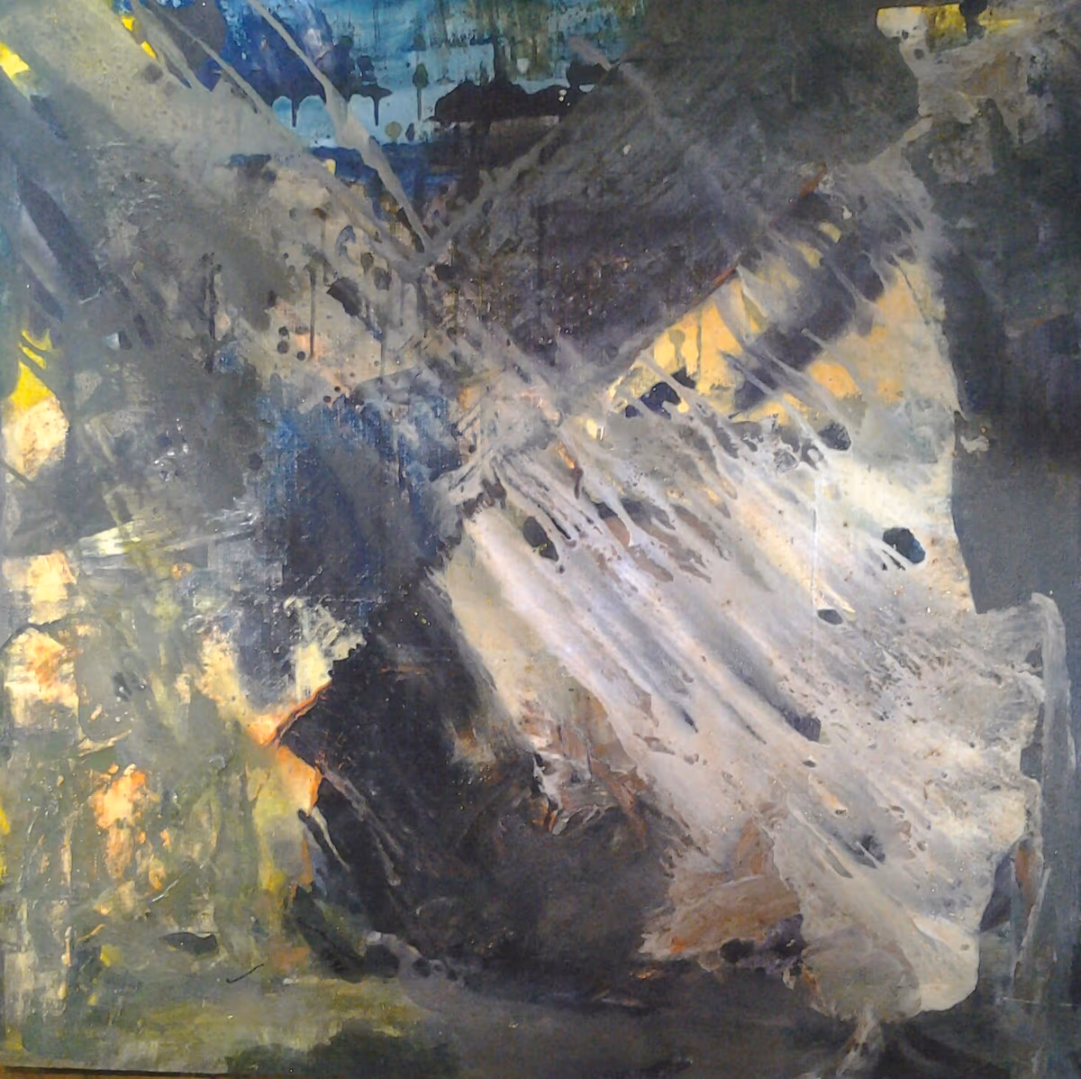 Pouring, 1996, 100x100cm