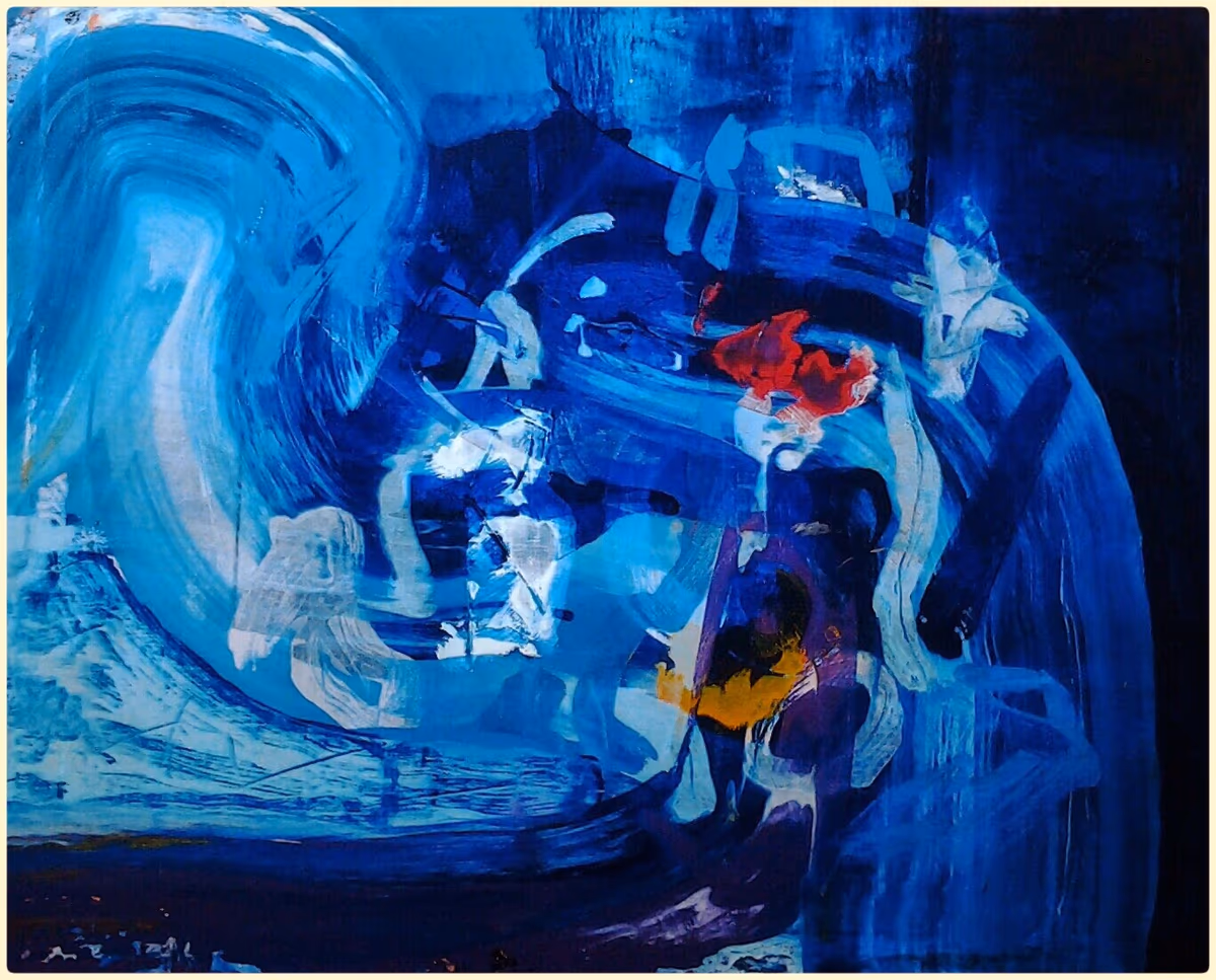 The water flows and says nothing, 2006, 100x80cm